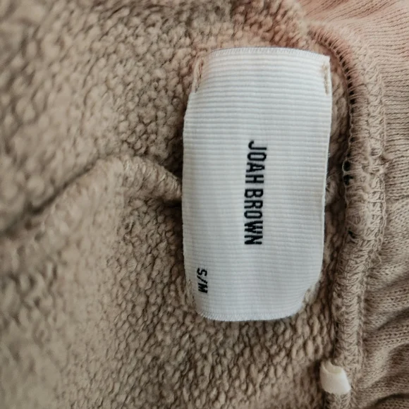 Joah Brown Men's Cream Joggers - Picture 5 of 8